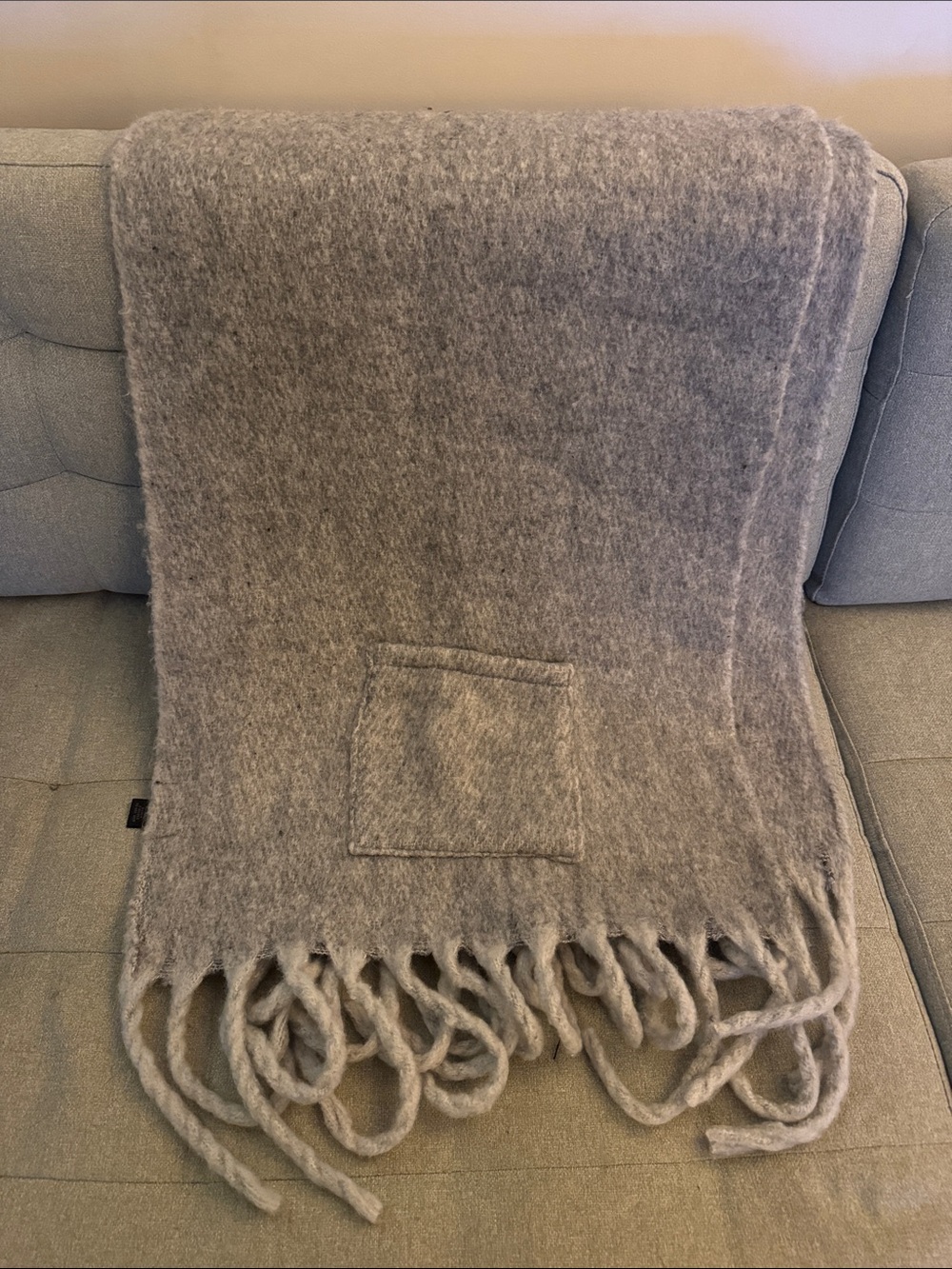 Steve Madden Oversized Chunky Scarf with Pockets